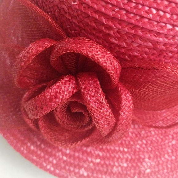 Hot Pink Straw Hat Cosplay Costume - Picture 6 of 10